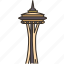 Seattle needle icon